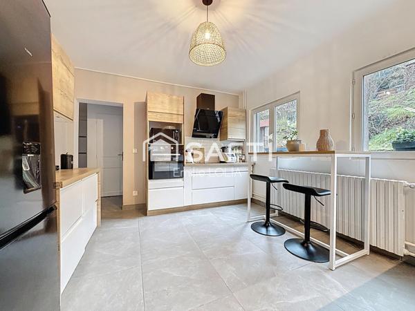 Maison individuelle rénovée, beau potentiel