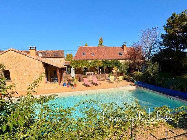 Maison familiale 242 m² avec piscine et dépendances – Cours-de-Pile, 7 km de Bergerac