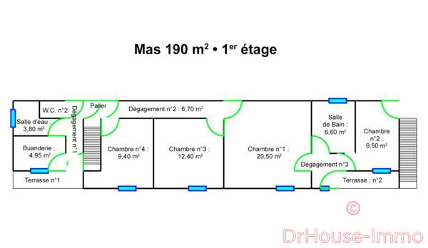 Maison à vendre 6 pièces de 149 m²