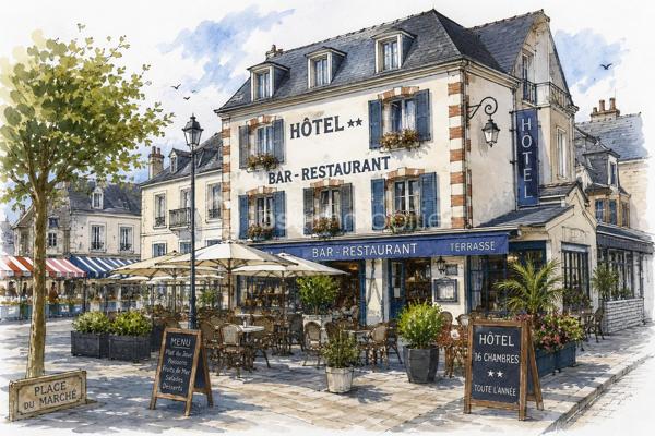 Hôtel – Bar – Restaurant de caractère – Emplacement n°1 sur la Côte Fleurie
Hôtel de charme situé à proximité immédiate de Cabourg. La commune exacte est communiquée après échange et signature d'un engagement de confidentialité.
Au cœur d'une station balnéaire emblématique de la Côte Fleurie, découvrez une opportunité exceptionnelle d'acquérir un hôtel-bar-restaurant bénéficiant d'un emplacement stratégique, directement sur une place de marché très fréquentée à 5 minutes à pieds de la mer

Exploité  depuis plusieurs décennies, cet établissement ouvert toute l'année bénéficie d'une clientèle fidèle, d'une activité régulière et d'un important flux touristique, renforcé par le dynamisme économique et événementiel de la commune.

L'ensemble développe une surface d'environ 850 m² et comprend :

Un hôtel  de 16 chambres, parfaitement entretenu et conforme aux normes en vigueur.
Un bar et un restaurant jouissant d'une excellente visibilité.
Une vaste terrasse extérieure idéalement exposée, particulièrement prisée par la clientèle.
Une maison d'habitation d'environ 70 m², intégrée à l'ensemble immobilier.

L'emplacement exceptionnel, la qualité de l'exploitation et les caractéristiques du bâtiment offrent un fort potentiel de création de valeur. Un repositionnement de l'établissement permettrait d'envisager une montée en gamme de l'activité hôtelière et une optimisation significative de la rentabilité.

Les points forts
Emplacement n°1 sur une place de marché animée.
À proximité immédiate de la mer.
Établissement ouvert toute l'année.
Hôtel de 16 chambres aux normes.
Belle terrasse extérieure.
Surface totale d'environ 850 m².
Maison d'habitation incluse.
Affaire saine et pérenne, exploitée depuis plusieurs décennies.
Potentiel important de développement et de montée en gamme.
Possibilité d'acquisition des murs en plus du fonds de commerce.

Une opportunité rare sur la Côte Fleurie, idéale pour un professionnel souhaitant développer un établissement de référence ou pour un investisseur à la recherche d'un actif hôtelier offrant de belles perspectives de valorisation.

Dossier complet, éléments financiers et informations complémentaires disponibles après signature d'un accord de confidentialité et présentation d'une capacité financière adaptée au projet.