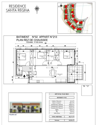 Vente appartement 4 pièces 78,17 m2 - Olmeta di Tuda