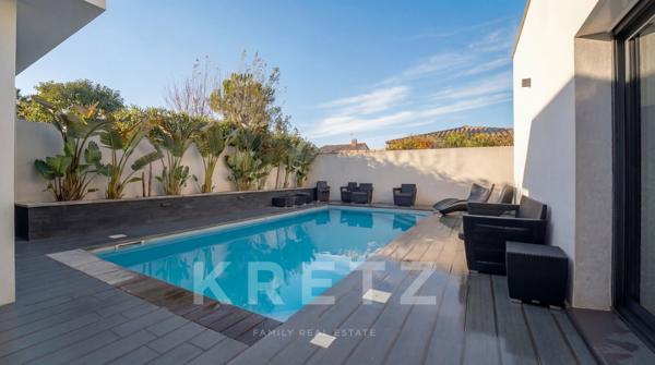 Villa contemporaine avec piscine et patio – Quartier Malard, Narbonne
