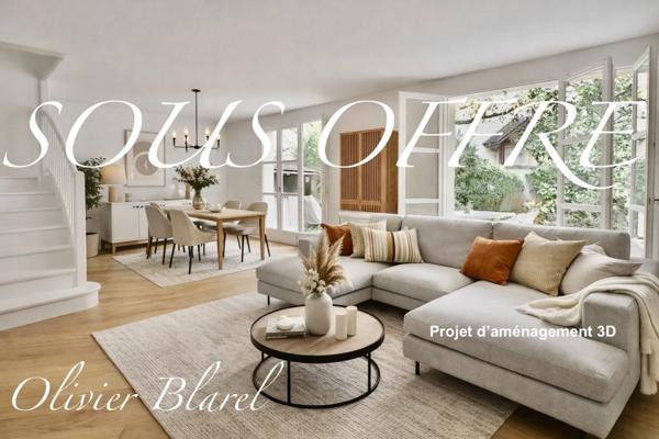Rueil-Malmaison – Quartier Buzenval - Maison familiale 190m², 5 chambres dans un domaine privé