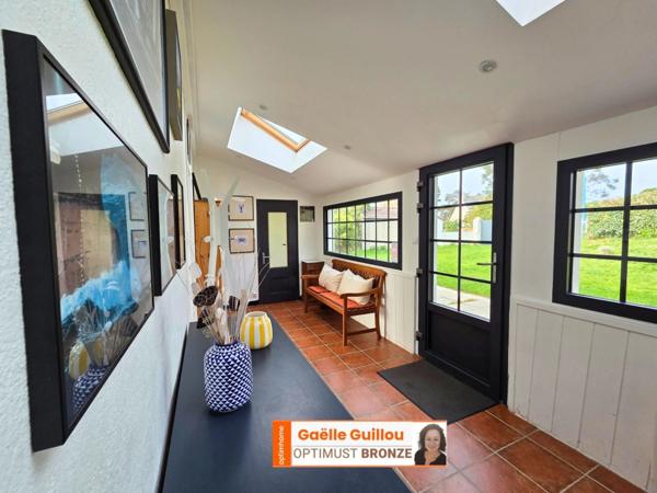 ROSCOFF : Perharidy maison 5 pièces - Vie de plain pied et accès plage - Jardin clos