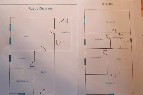 Maison à vendre 5 pièces MOSNAC (17)maison sur deux niveaux avec petit jardin et stationnement