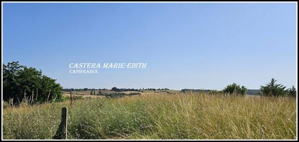 Dpt Gers (32), LUSSAN Terrain à bâtir de 1841 M² VUE PYRENEES