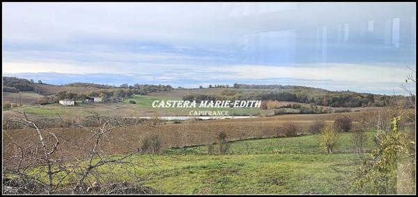 Dpt Gers (32), LUSSAN Terrain à bâtir de 1841 M² VUE PYRENEES