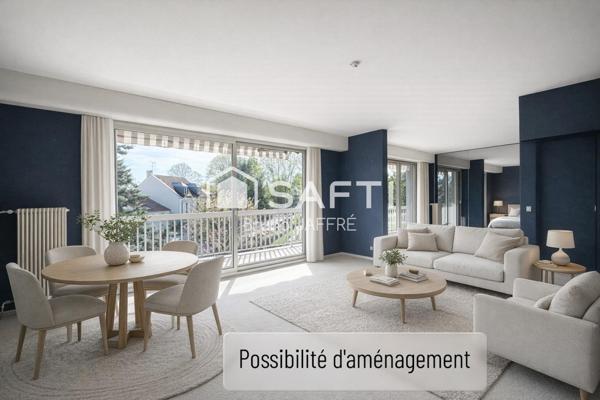 Sèvres T2 2è étage, 59m², balcon 14m², cave et parking