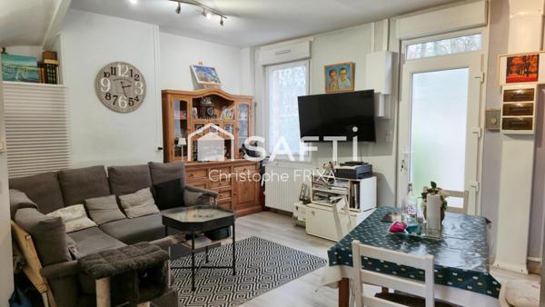 Maison 2 chambres, possibilité 3, idéal premier achat