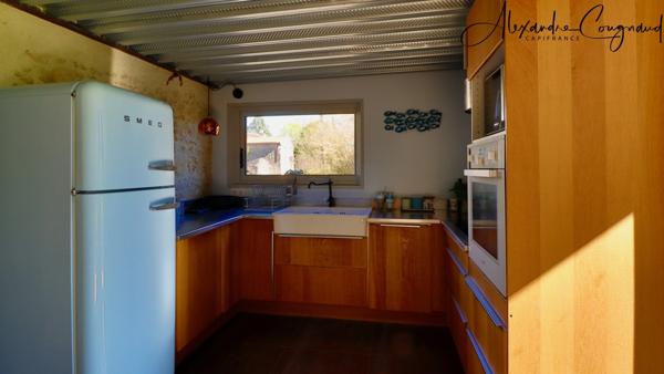 A vendre MONTEGUT LAURAGAIS (31) - Grange rénovée de 130 m², 4 chambres, piscine et terrain de 5 500 m²