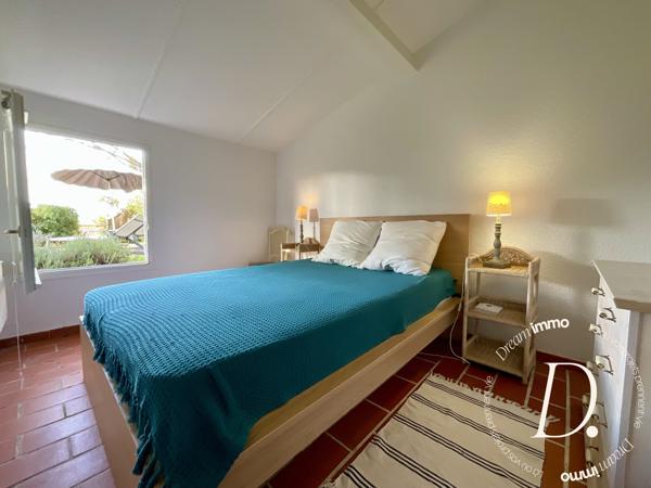 Maison 4 pièces dans copropriété avec piscine et tennis - vue mer