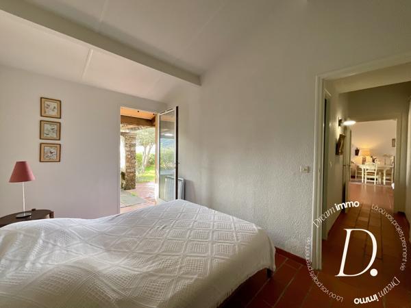 Maison 4 pièces dans copropriété avec piscine et tennis - vue mer