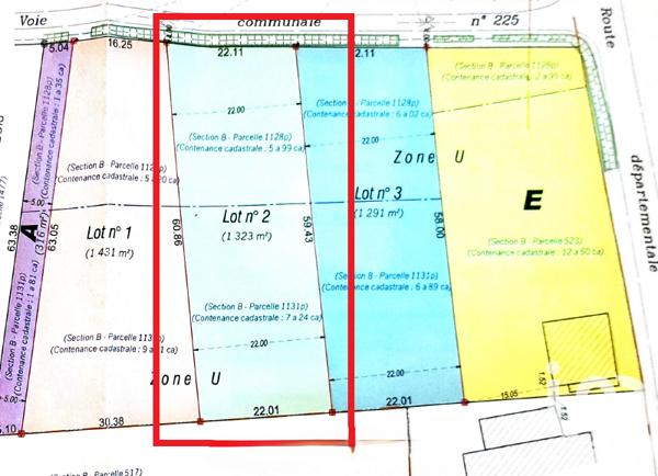 Terrain à vendre 1 323 m² Saint-Nexans