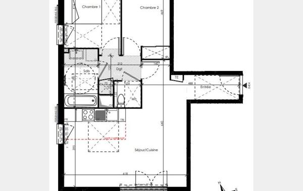 Vente Appartement P3 3P 73m2 - 24m2 Sud - Parking double neuf Maurepas   