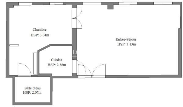 A vendre  - Appartement  - 44 m² - Paris - 75007 -  Bac / Université