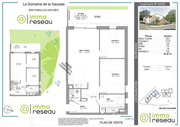 Appartement en frais réduits à BRETIGNOLLES SUR MER (85470)