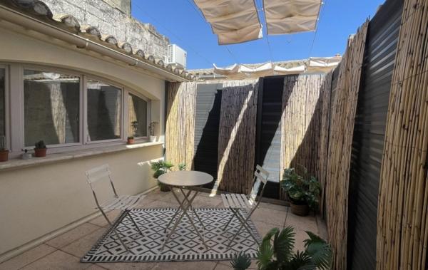 Vente Appartement P2 + terrasse Intra muros Aigues-mortes