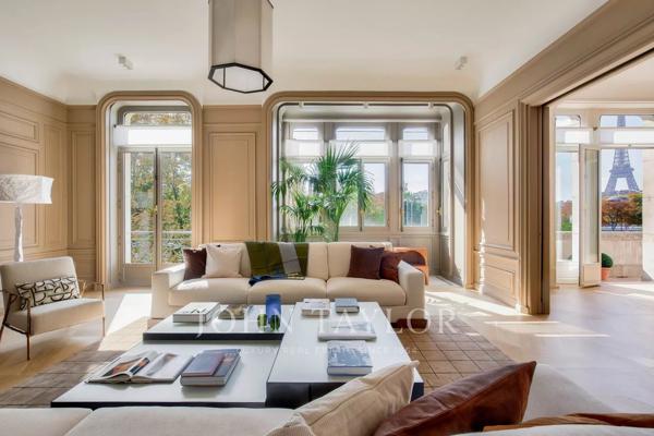 Sublime appartement vue Seine et Tour Eiffel - Montaigne