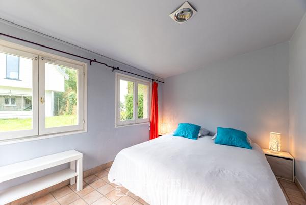 Maison briques en coeur de ville avec extension et jardin