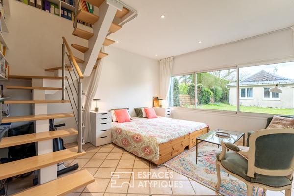 Maison briques en coeur de ville avec extension et jardin