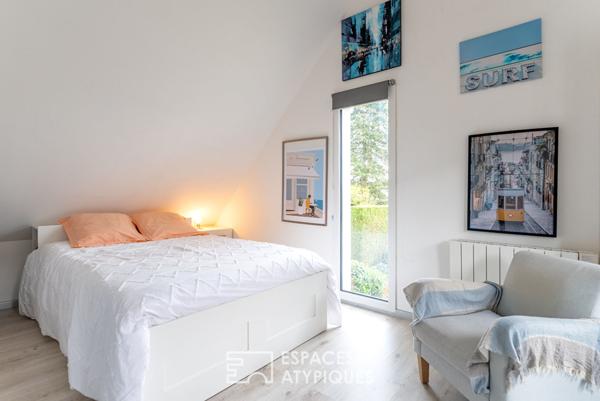 Maison briques en coeur de ville avec extension et jardin