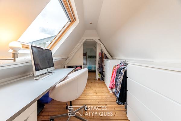 Maison briques en coeur de ville avec extension et jardin