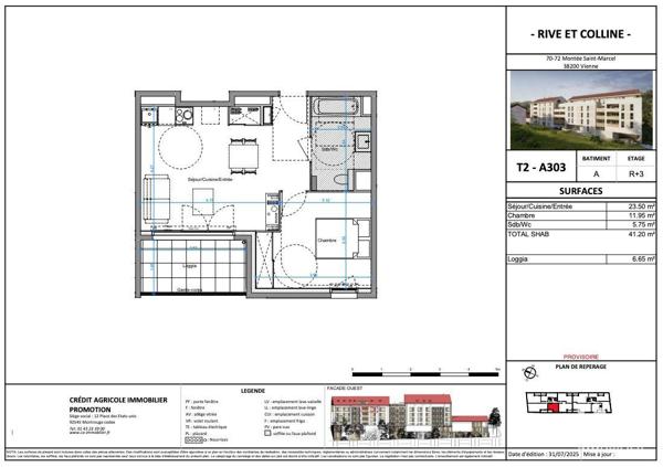 Appartement à vendre 2 pièces 41 m² Vienne