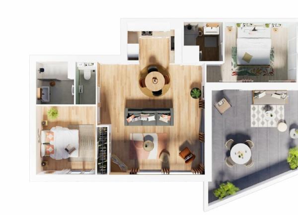 Appartement à vendre  3 pièces • 70,01 m2 Les Mathes