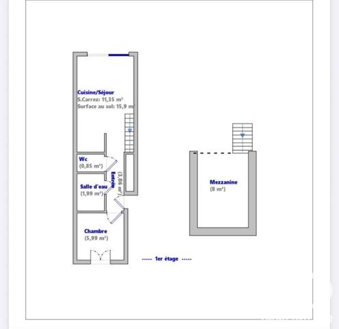 Appartement à vendre 2 pièces 24,04 m² Sète