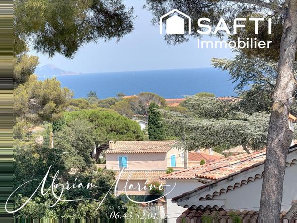 Saint-Aygulf villa vue mer panoramique 9 chambres terrasse garages propriété rare