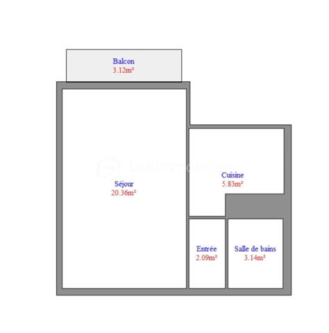 Appartement de 31,42 m²
