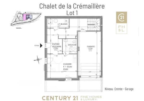 Appartement F6 à vendre  6 pièces - 161,52 m 2   ST GERVAIS LES BAINS  - 74