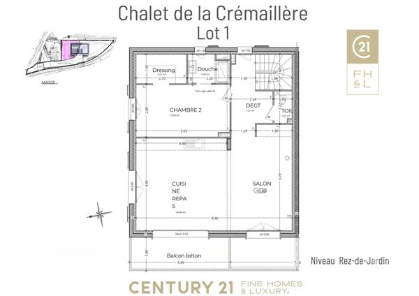 Appartement F6 à vendre  6 pièces - 161,52 m 2   ST GERVAIS LES BAINS  - 74