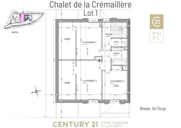 Appartement F6 à vendre  6 pièces - 161,52 m 2   ST GERVAIS LES BAINS  - 74