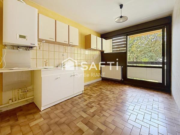 Appartement type 3, de 77 m² avec grand balcon