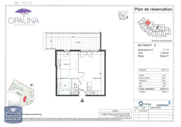 Appartement à louer 2 pièces 42.62m² Roquebrune-sur-Argens (83520)