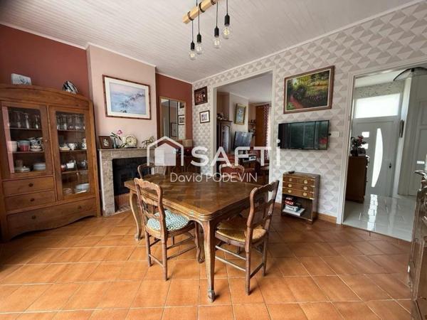 Maison familiale 115m2 4 chambres beau jardin