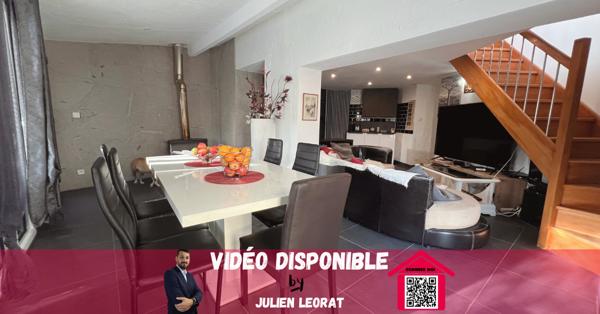 Maison familiale rénovée avec 4 chambres, balcon et terrain ? Beaurepaire