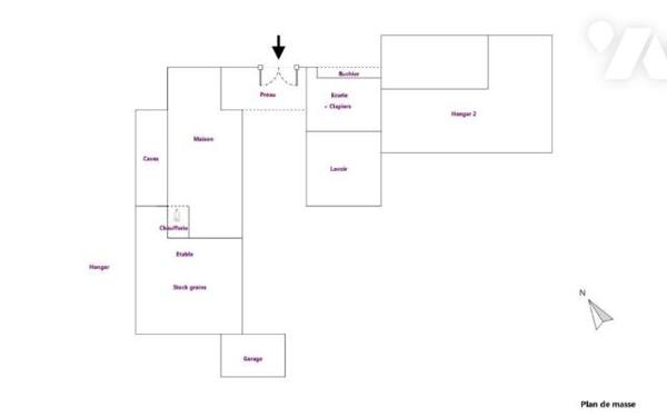 Ancienne ferme à rénover avec cour et dépendances, sur la Commune de BOURG-DE-PEAGE.