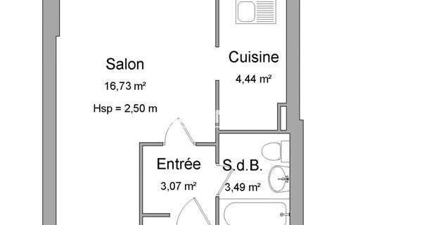 Location Studio 27.73 m² - ÉPernon 28230