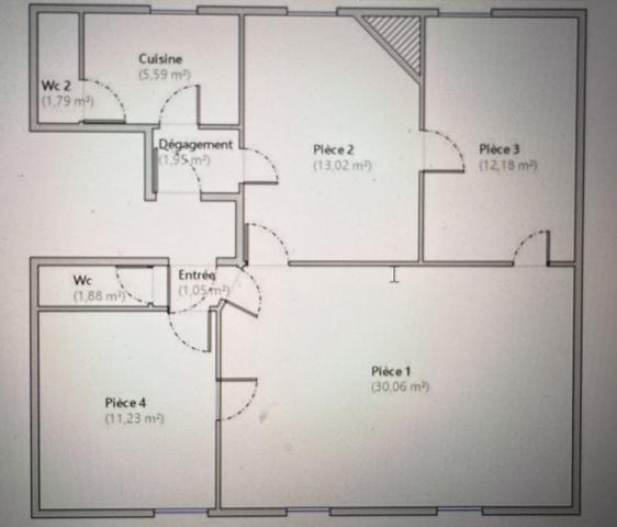 Appartement 4 pièces - 80 m²