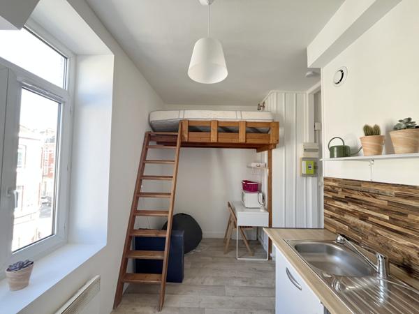 STUDIO MEUBLE - 12.97 m² - LILLE WAZEMMES