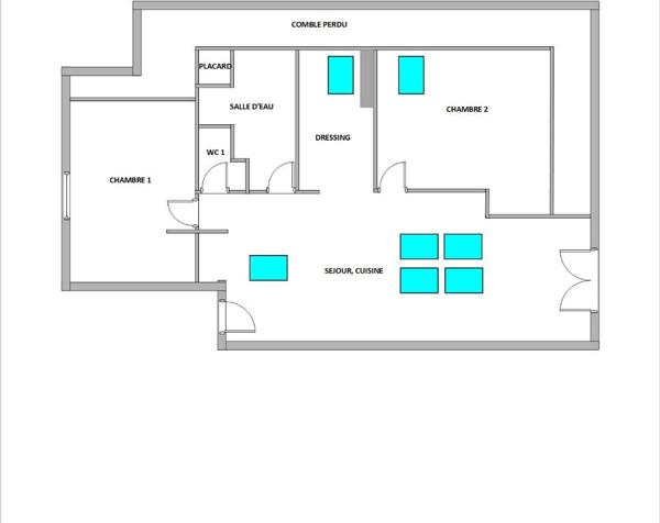 Paimpol- Hyper Centre ! Appartement 3 pièces 75 m² environ