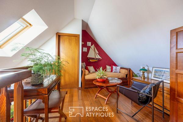 Duplex chaleureux et sa terrasse avec vue dégagée