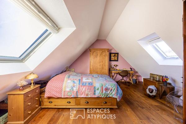 Duplex chaleureux et sa terrasse avec vue dégagée