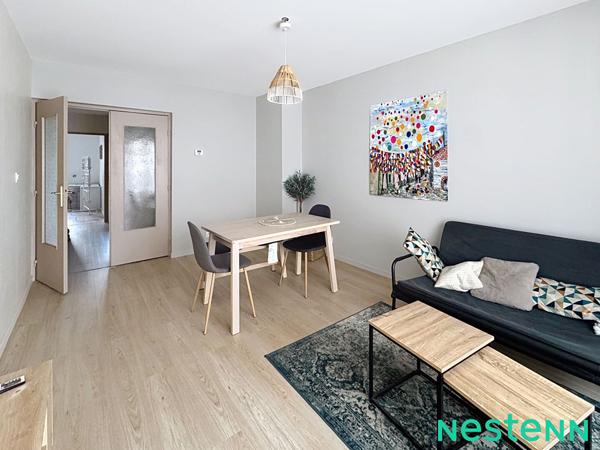 À LOUER MEUBLE, T2 52 m² avec balcon et garage, 2 pas du Cours Fauriel