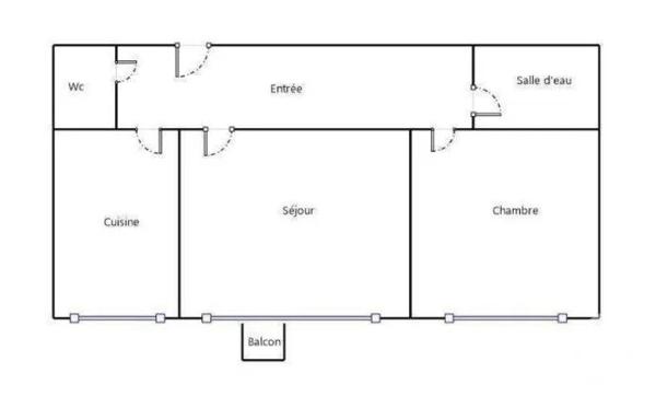 Appartement F2 à vendre  2 pièces - 45,94 m 2   PARIS  - 75012