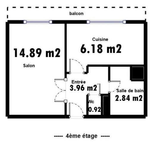 Rare à Bondy Centre : T1 29m2 avec cuisine séparée