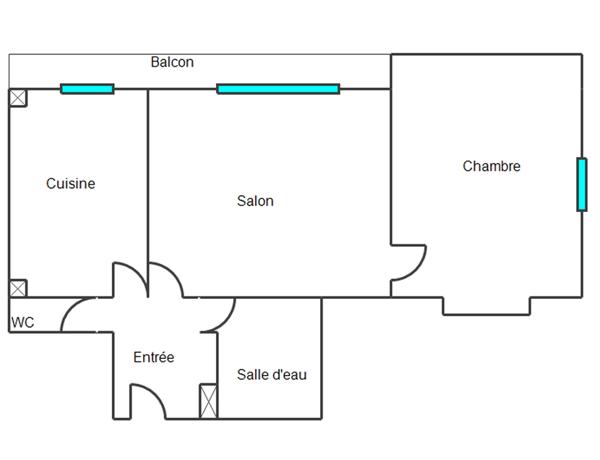 Appartement à vendre 2 pièces 48 m² Colombes