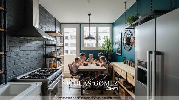 T5 107 m² 3 ch spacieux et lumineux